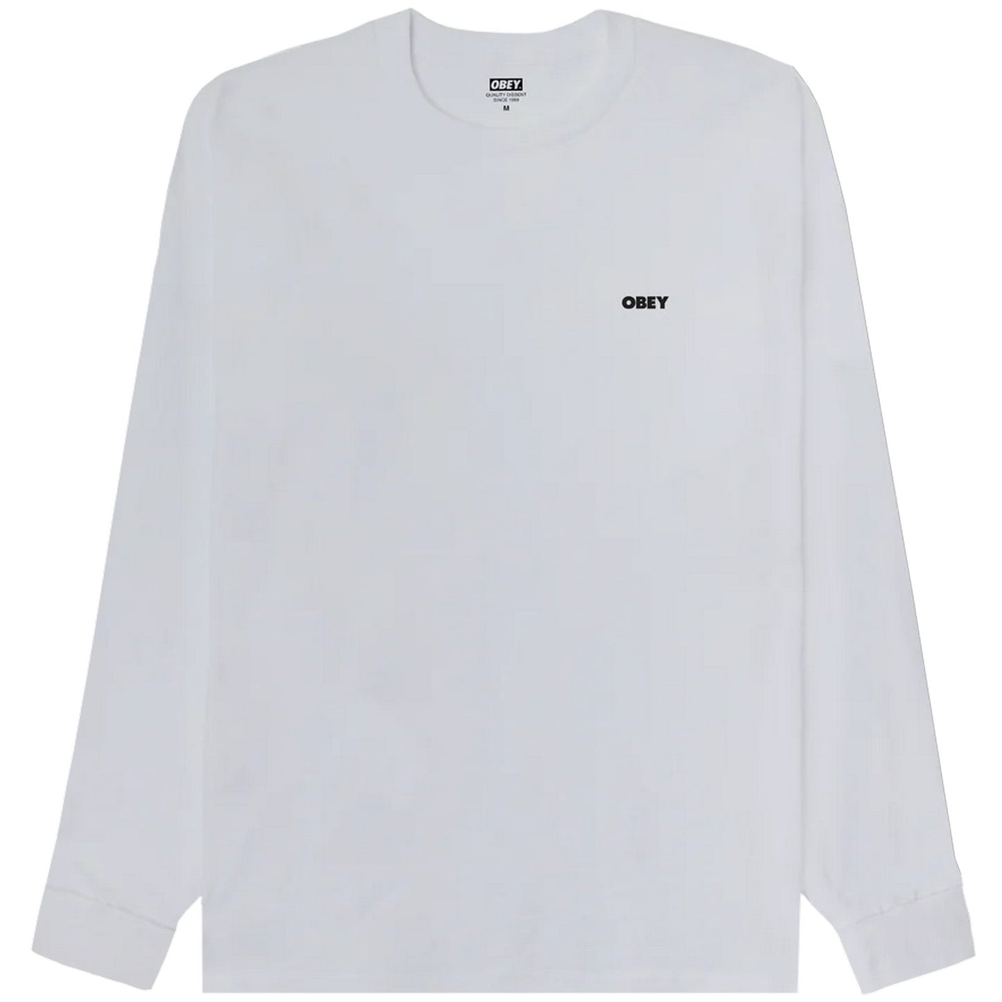 Maglie a manica lunga Uomo Obey - Obey The Medium Is The Message Tee Ls - Bianco
