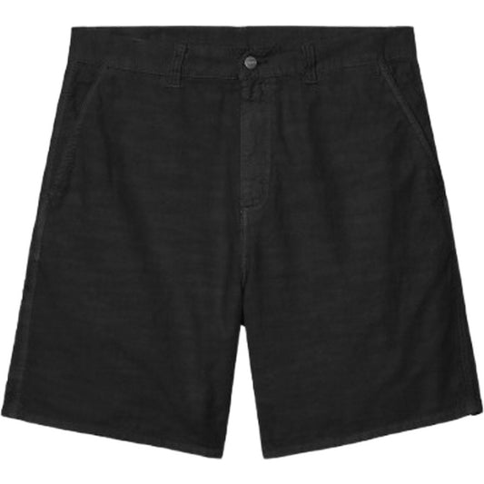 Bermuda Uomo Carhartt Wip - Walter Single Knee Short - Nero