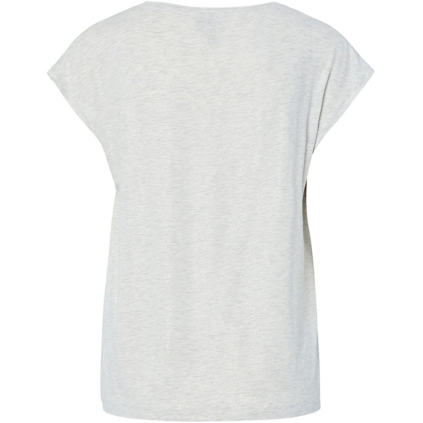 T-shirt Donna Pieces - Pcalice Ss Glitter Tee Jrs Noos Bc - Grigio