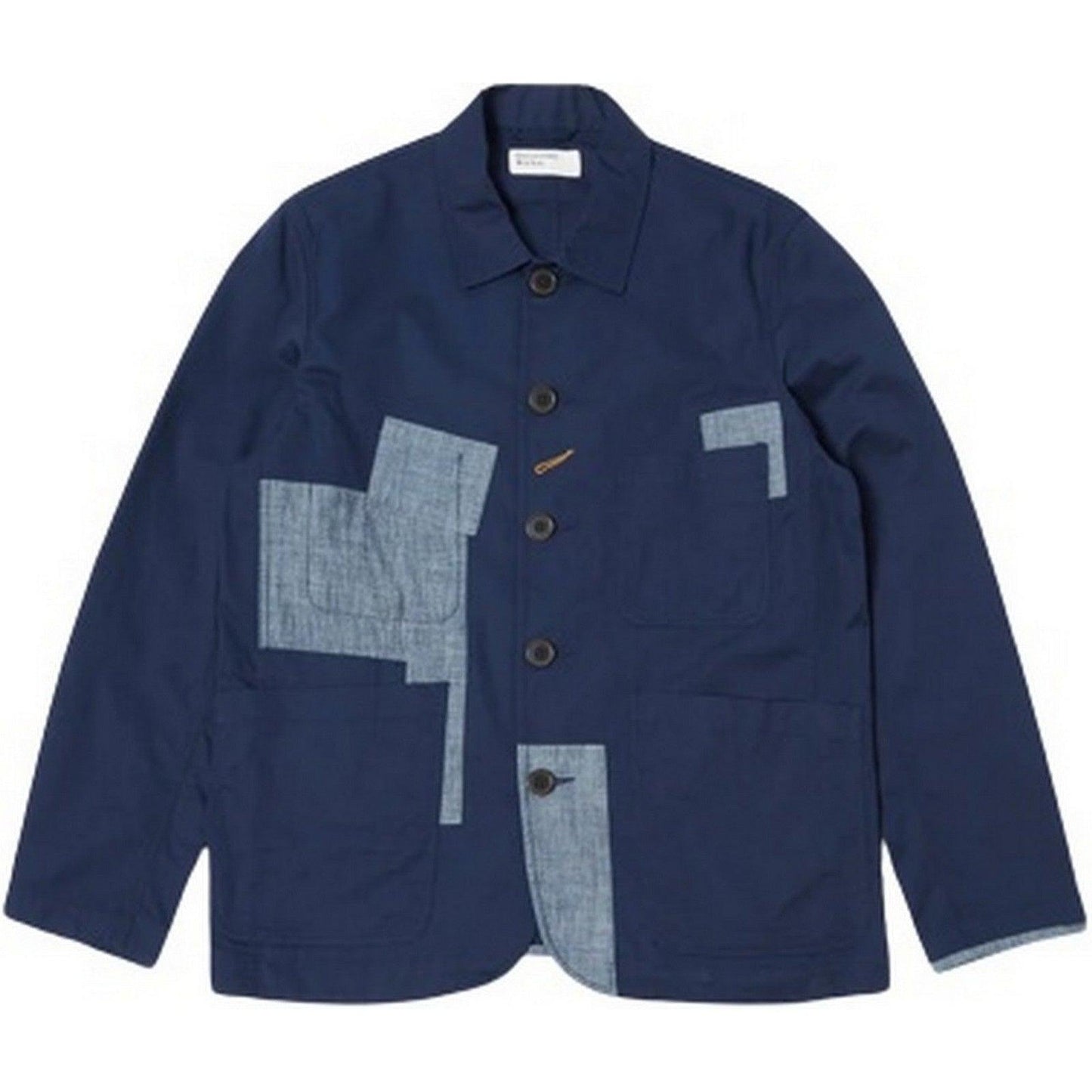 Giacche Uomo Universal Works - Patched Bakers Jacket - Blu