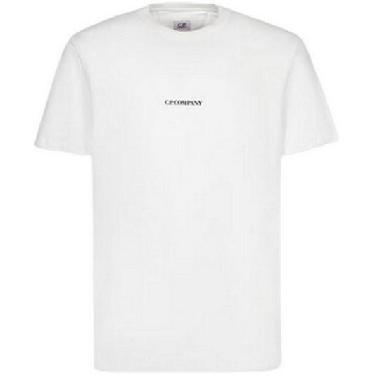 T-shirt Uomo C.P. Company - 30/1 Logo T-Shirt - Bianco