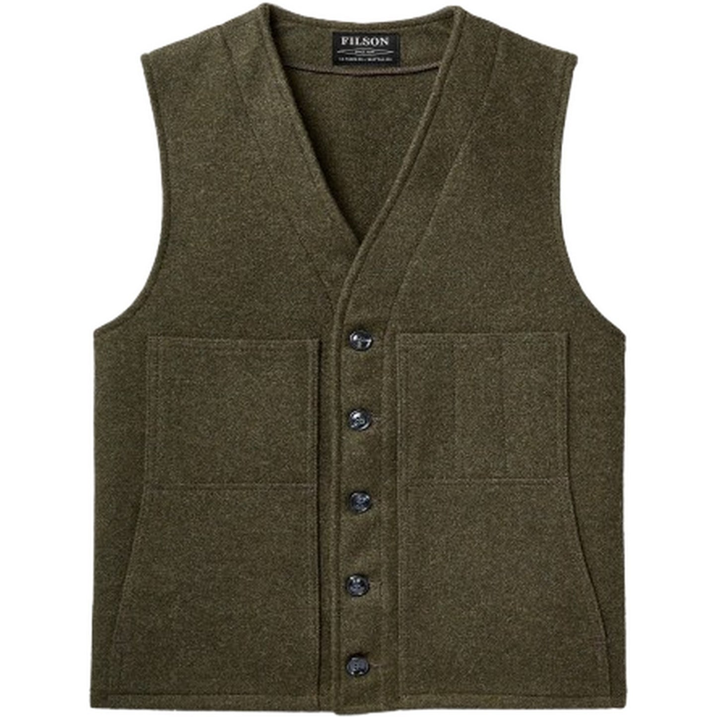 Gilet Uomo Filson - Mackinaw Wool Vest - Verde