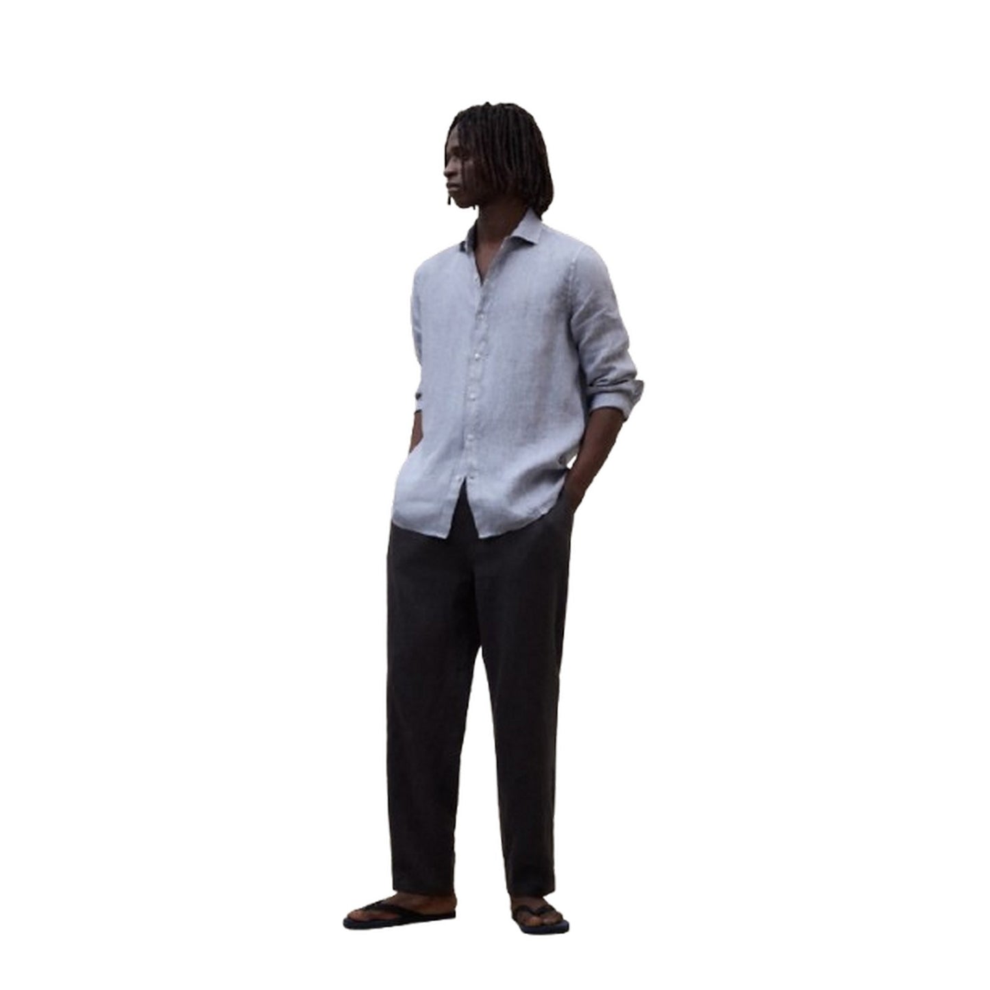 Pantaloni Uomo Ecoalf - Ethiwin Linen Pants Man - Grigio