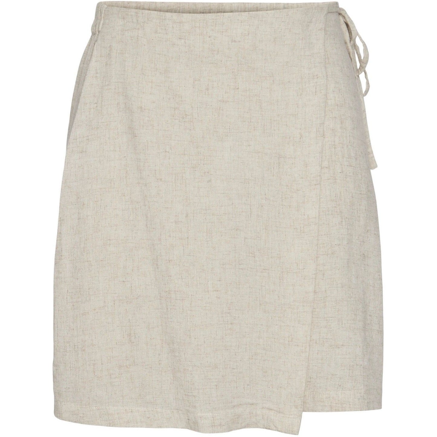 Gonne casual Donna Pieces - Pcpia Linen Mix Mw Wrap Skirt Wvn Noos - Grigio