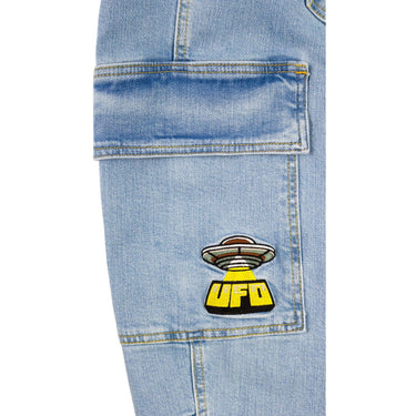 HOMEBOY Men's Jeans - x-tra UFO Cargo Denim - Blue