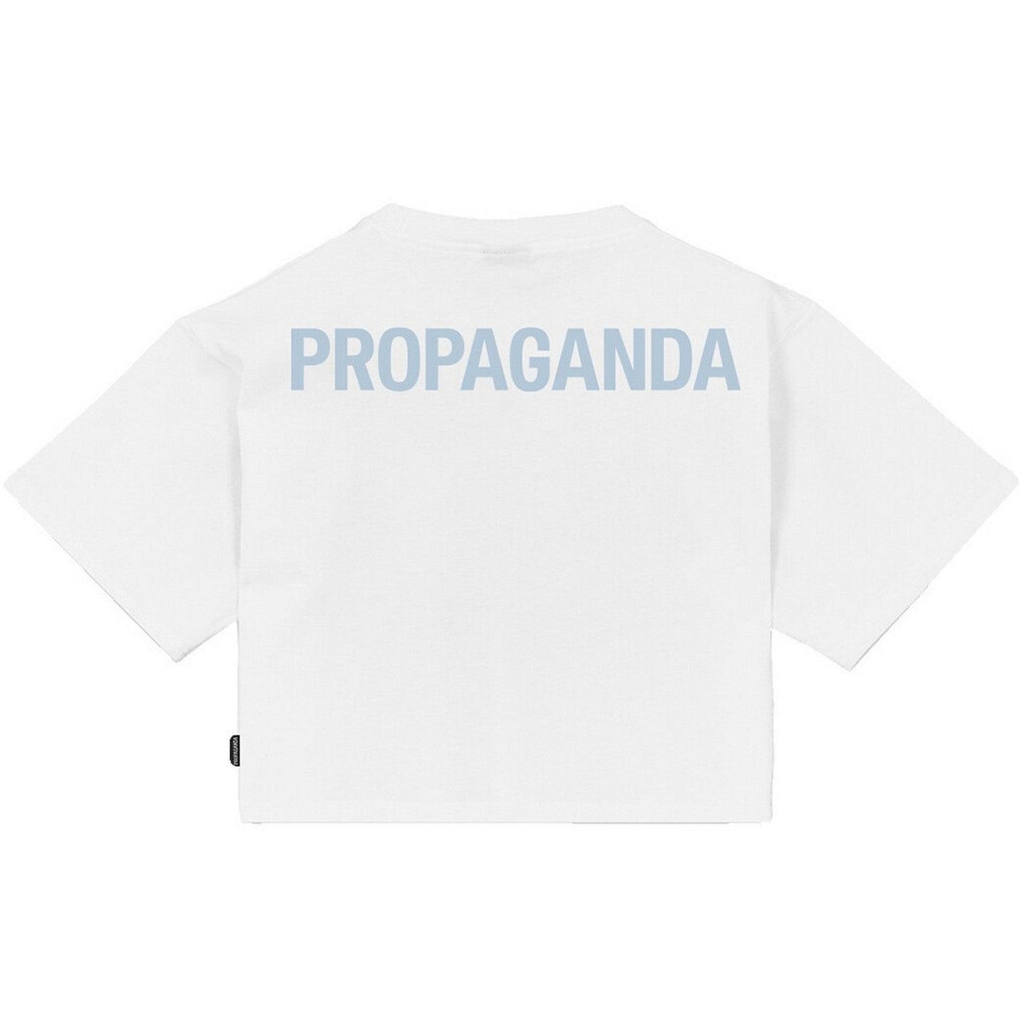 T-shirt Donna Propaganda - T-Shirt Crop Top Woman Logo - Bianco