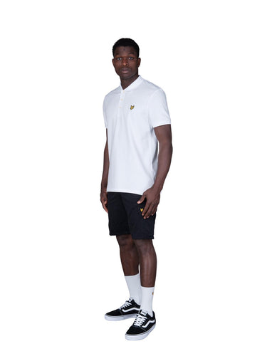 Lyle & Scott Polo pour hommes - Polo uni - Blanc