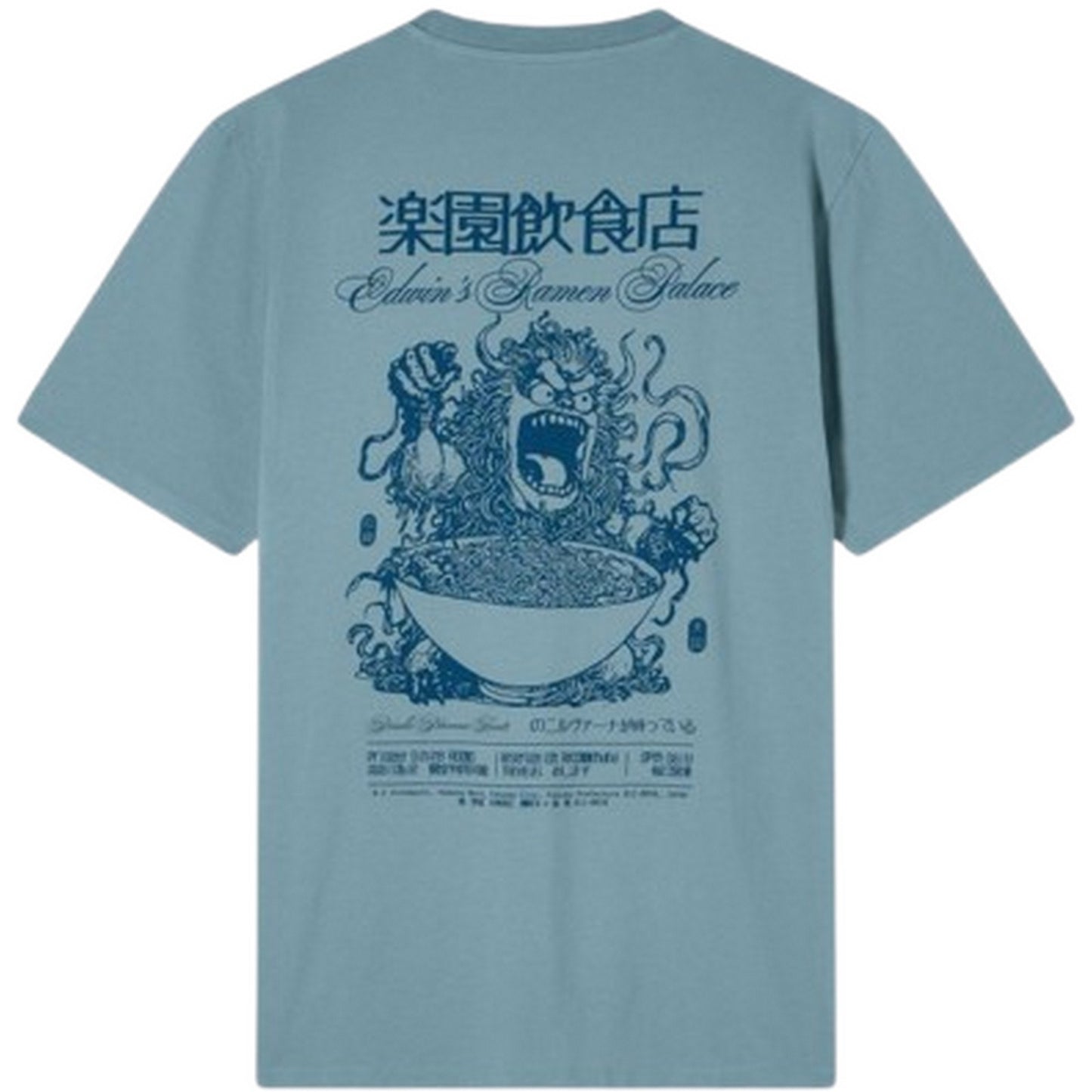 T-shirt Uomo Edwin - Ramen Palace Ts - Grigio