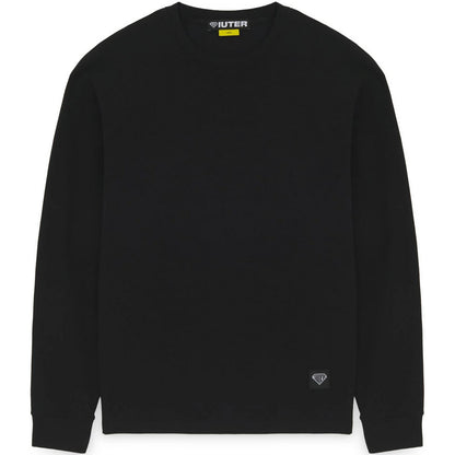 Maglie a manica lunga Uomo Iuter - Label Ribbed Ls Tee - Nero