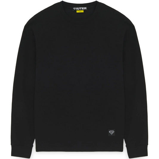 Maglie a manica lunga Uomo Iuter - Label Ribbed Ls Tee - Nero