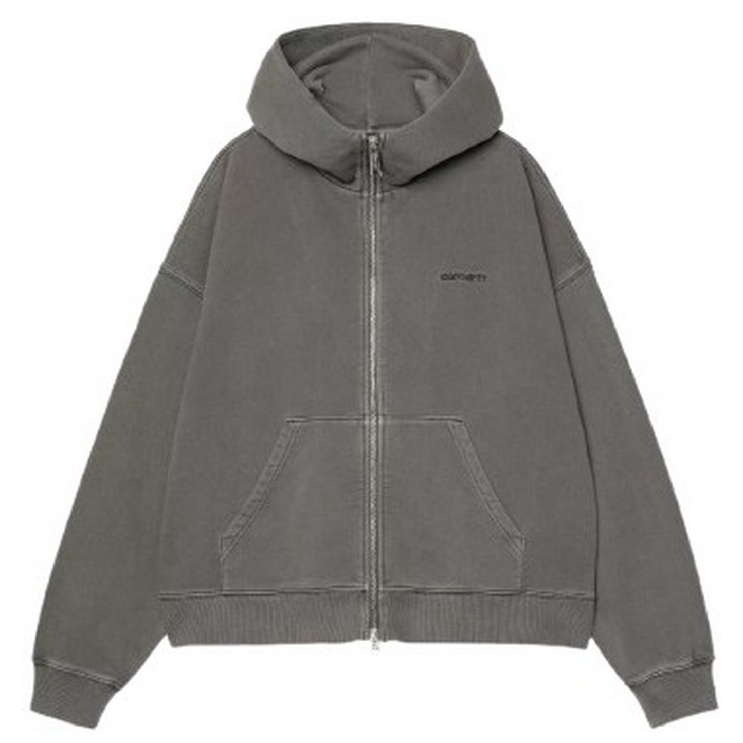 Felpe con cappuccio Donna Carhartt Wip - W' Hooded Benton Jacket - Grigio