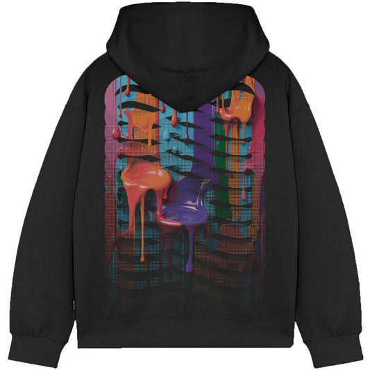 Felpe con cappuccio Donna Propaganda - Hoodie Ribs Drops Woman - Nero