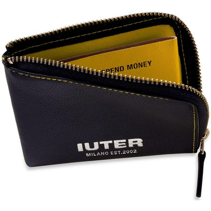 Portafogli Uomo Iuter - Iuter Zip Wallet - Nero