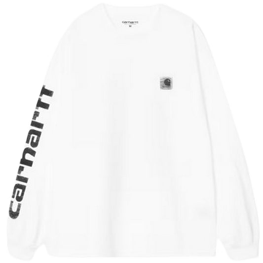 Maglie a manica lunga Uomo Carhartt Wip - L/S Archive Script T-Shirt - Bianco