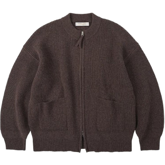 Cardigan Uomo Frizmworks - Wool Deck Zipup Cardigan - Marrone