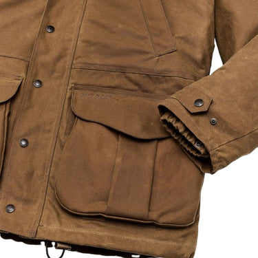 Kurtki męskie Filson – kurtka polowa z tkaniny Tin Cloth (z podszewką) – brązowa