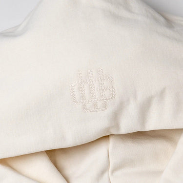 Sudaderas con capucha para hombre GARMENT - Sudadera con capucha de doble capa con doble bordado - Blanco