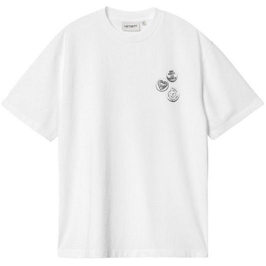 T-shirt Donna Carhartt Wip - W' S/S Pins T-Shirt - Bianco