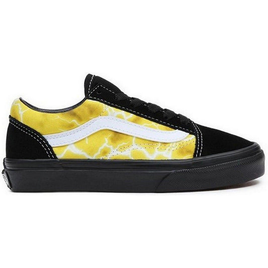 Sneaker Ragazzo Vans - Uy Old Skool Glow Lightning - Giallo