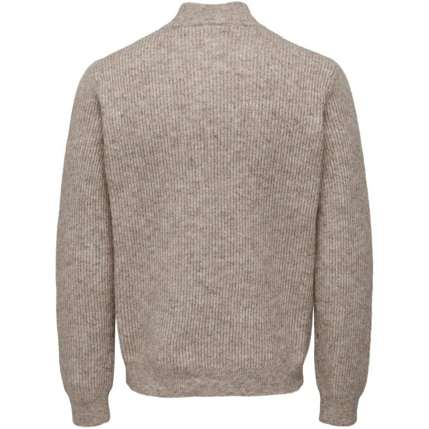 Maglie Uomo Only & Sons - Onstegan Reg 5 Wool Half Zip Knit Bf - Beige