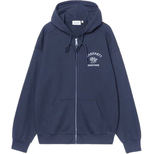 Felpe con cappuccio Uomo Carhartt Wip - Hooded Eightynine Sweat Jacket - Blu