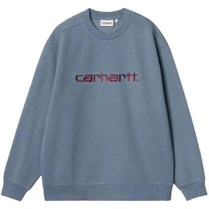 Felpe senza cappuccio Donna Carhartt Wip - W' Carhartt Sweat - Blu