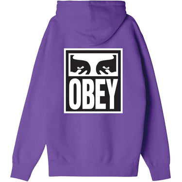 Felpe con cappuccio Uomo Obey - Obey Eyes Icon Hood Premium Fleece - Viola