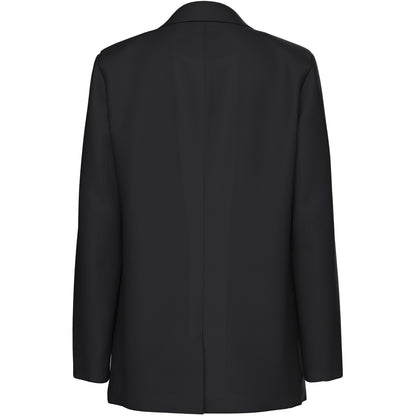 Bluse Donna Pieces - Pcbozzy Ls Loose Blazer Noos 12 A Slit - Nero