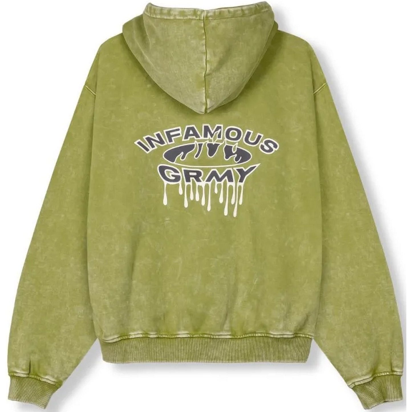 Felpe con cappuccio Uomo Grmy - Follow The Dollar Washed Vintage Hoodie - Verde