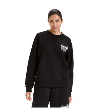 Felpe senza cappuccio Uomo Diadora - Sweatshirt Crew Manifesto - Nero