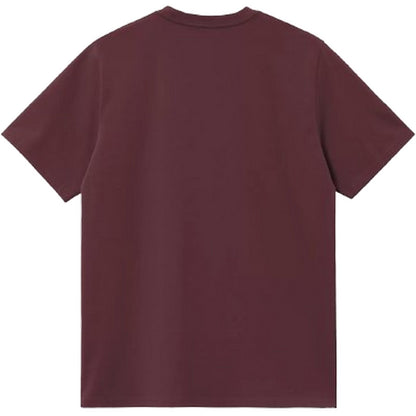 T-shirt Uomo Carhartt Wip - S/S American Script - Bordeaux