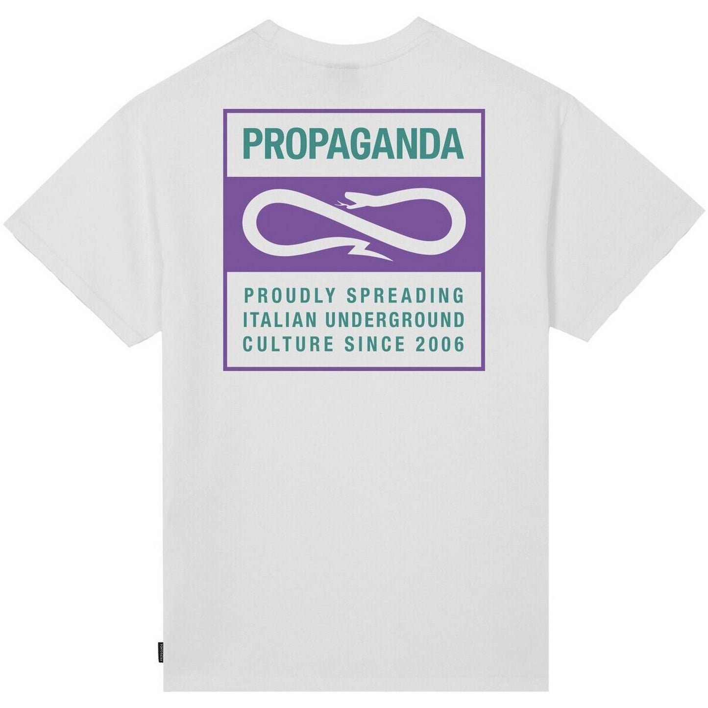 T-shirt Uomo Propaganda - T-Shirt M/M Label Bicolor - Bianco