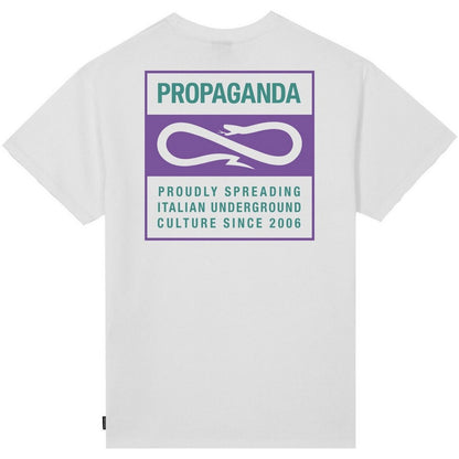 T-shirt Uomo Propaganda - T-Shirt M/M Label Bicolor - Bianco