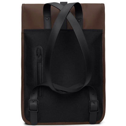 Borse a mano Unisex Rains - Backpack Mini W3 - Marrone