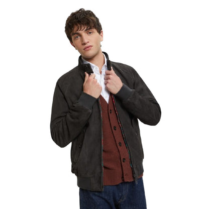 Giacconi Uomo Baracuta - Suede G9 Genuine - Blu