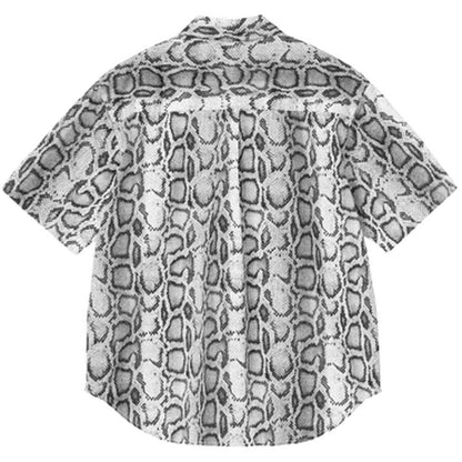 Camicie Donna Carhartt Wip - W' S/S Snake Camo Shirt - Nero