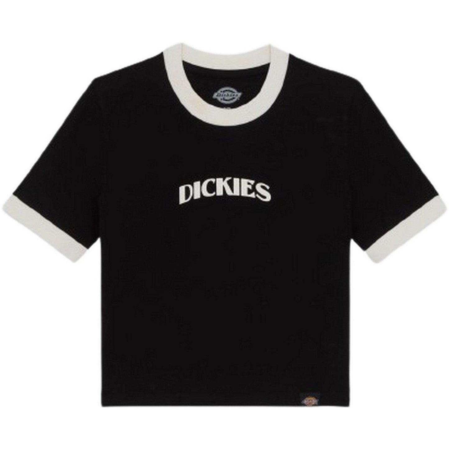 T-shirt Donna Dickies - Herndon Ringer Ss W - Nero