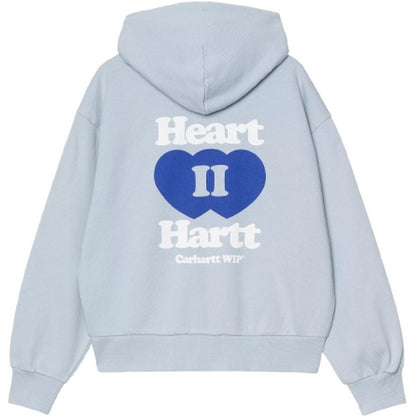 Giacche Donna Carhartt Wip - W' Hooded Heart II Hartt Jacket - Blu