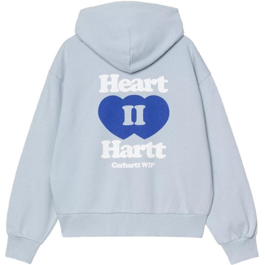Giacche Donna Carhartt Wip - W' Hooded Heart II Hartt Jacket - Blu