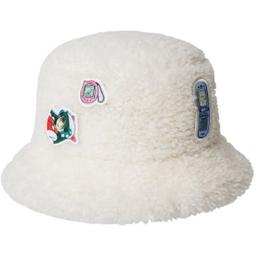 Berety i czapki unisex Kangol - Manga Bucket - Białe
