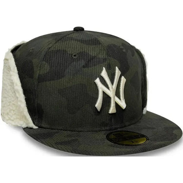 Cappellini da baseball Unisex New Era - Cord 59Fifty Down Flap - Verde