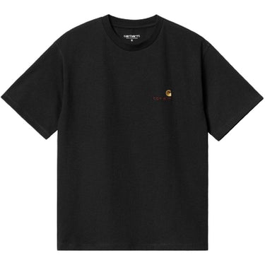 T-shirt damski Carhartt Wip – W' S/S T-shirt z amerykańskim napisem – czarny