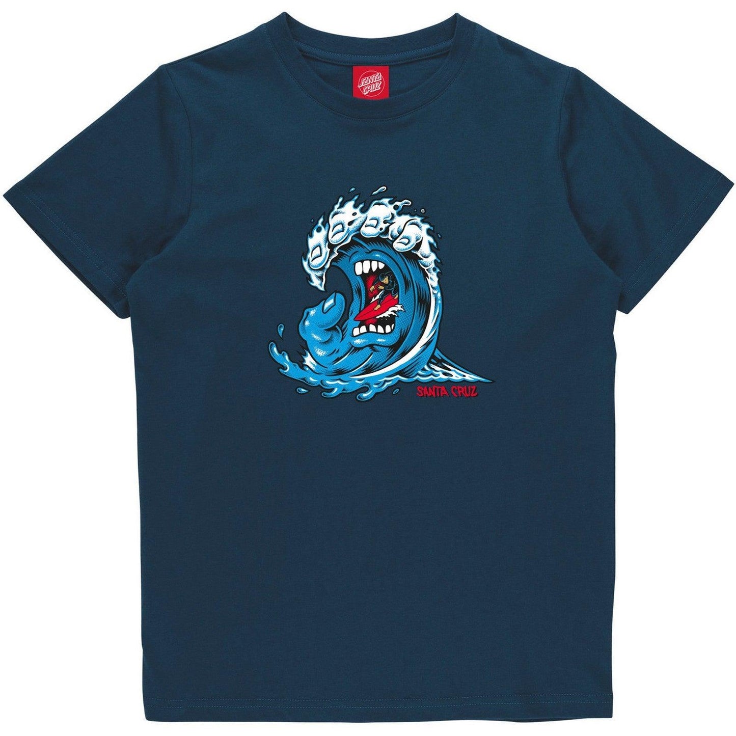 T-shirt Ragazzi Unisex Santa Cruz - Youth Screaming Wave Front T-Shirt - Turchese