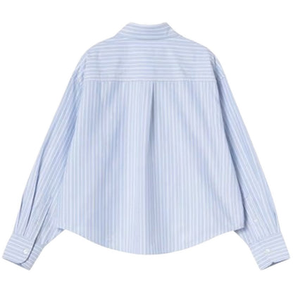 Camicie Donna Carhartt Wip - W' L/S Kanan Shirt - Celeste