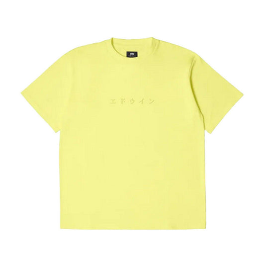 T-shirt Uomo Edwin - Katakana Embroidery Ts - Giallo