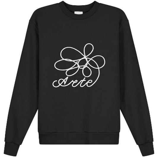 Felpe senza cappuccio Uomo Arte Antwerp - Arte Round Flower Front Crewneck - Nero