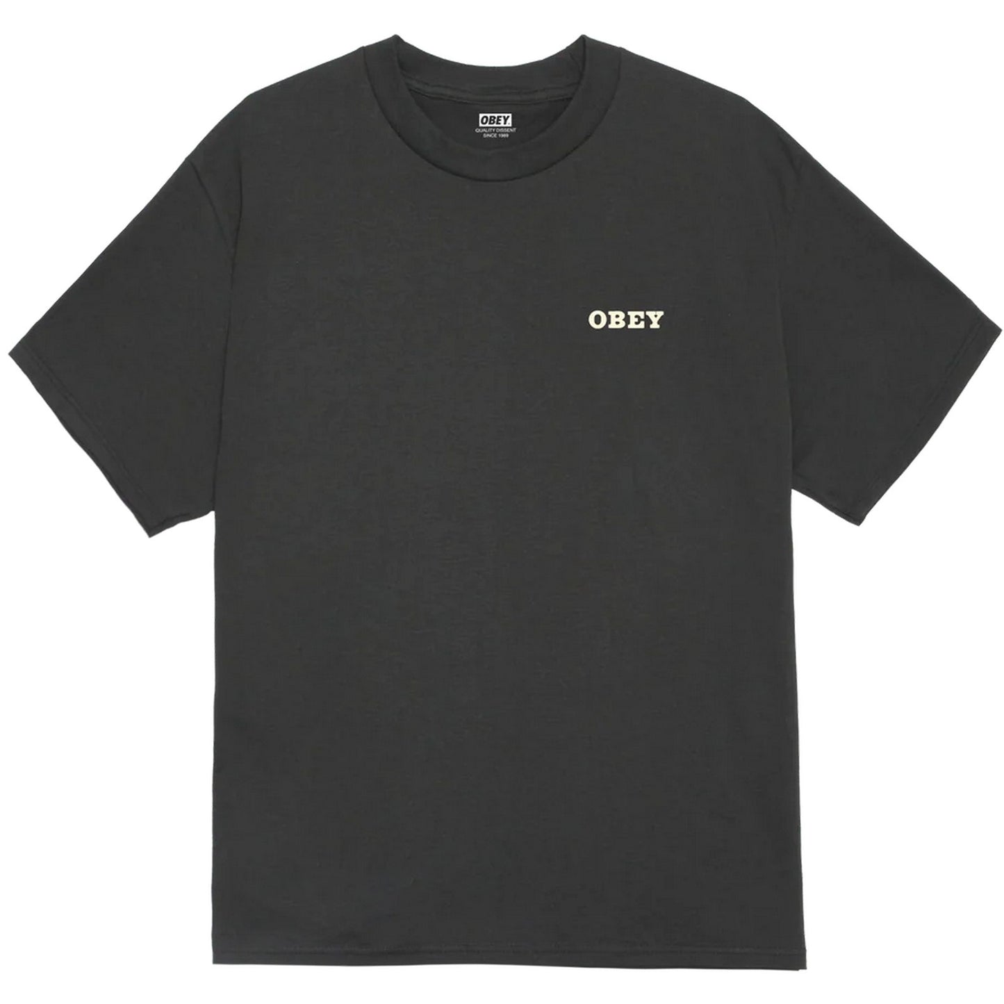 T-shirt Uomo Obey - Obey Savage Sounds Leopard Tee - Nero