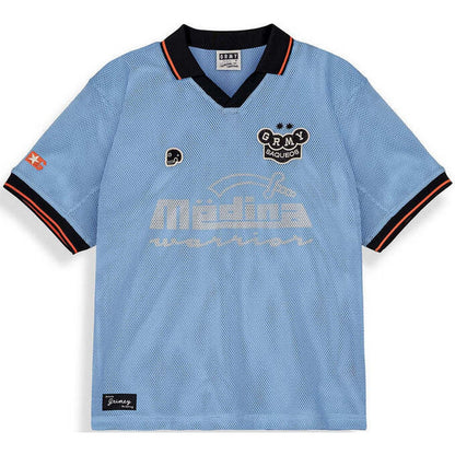 Maglie a manica lunga Uomo Grmy - Machetazos The Warrior Boxy Mesh Soccer Jersey - Blu