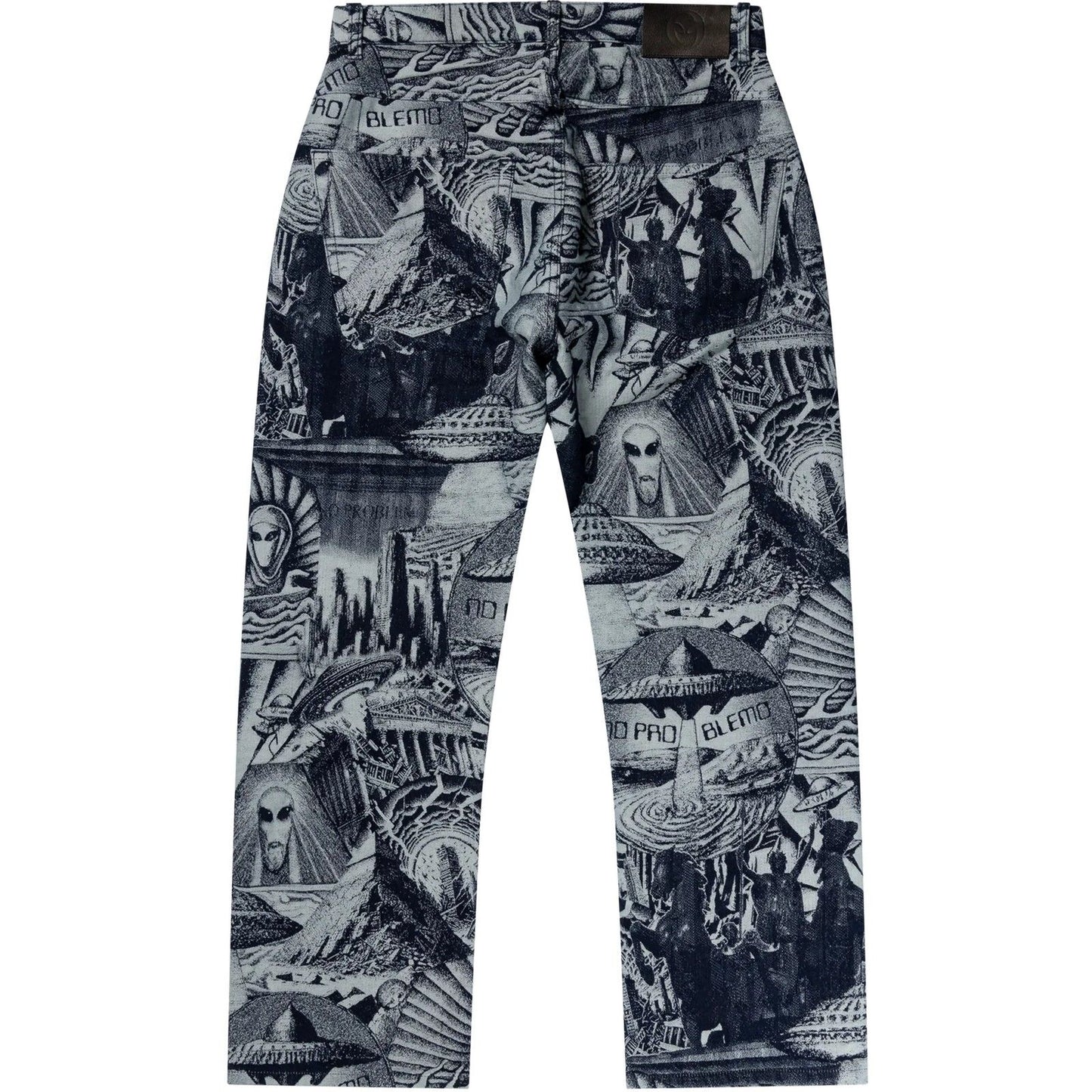 Jeans Uomo NO PROBLEMO - Apocalypse Jacquard Bagi Jean - Blu