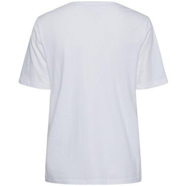 Pieces T-shirt Femme - Pcria Ss Solid Tee Noos Bc - Blanc
